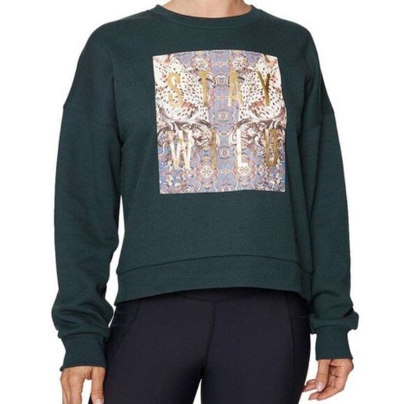 Betsey Johnson Stay Wild Sweatshirt Large - Picture 1 of 6